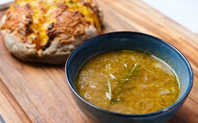 French Onion & Butter Bean Soup
